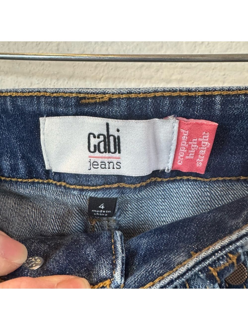 CABI ‘Cropped High Straight’ Raw Hem Denim - Picture 4 of 14
